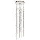 Constellation LED 12 inch Satin Nickel Chandelier Ceiling Light in 3000K, White, Standard Suspension