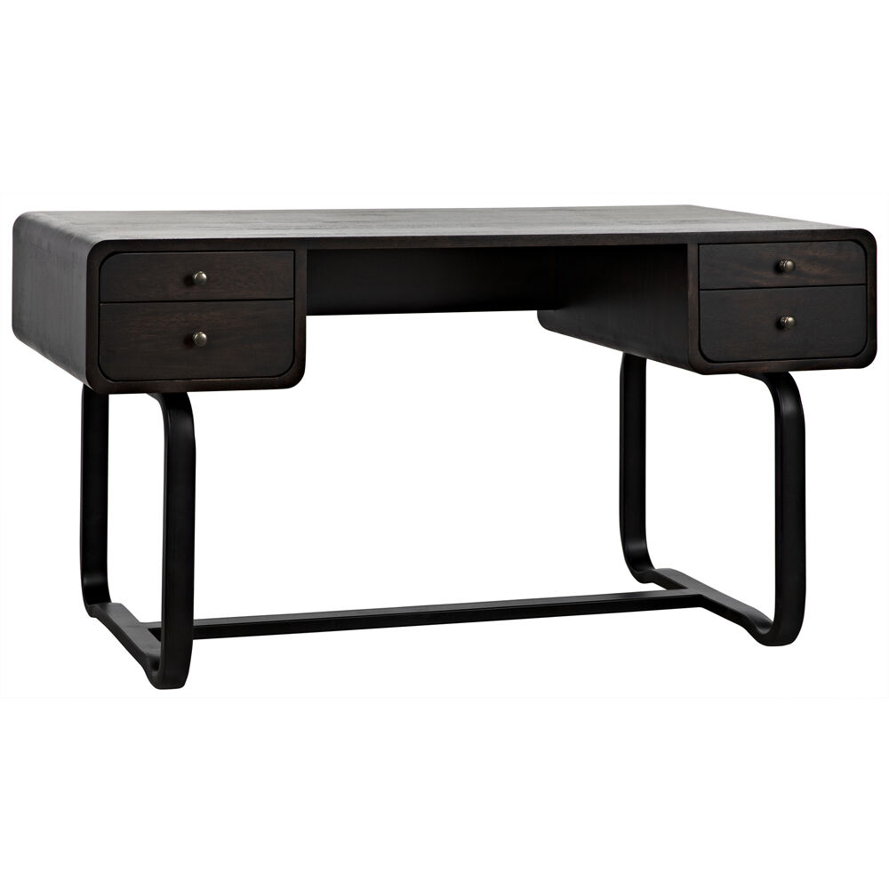 Voltes 60 X 26 inch Ebony Walnut Desk