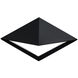 Pique LED 7 inch Black Outdoor Wall Light in 3500K, dweLED