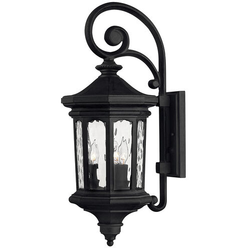 Estate Series Raley LED 26 inch Museum Black Outdoor Wall Mount Lantern, Medium