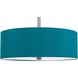 Lonoke Aqua Blue 24 inch Drum Pendant Shade