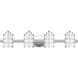 Hazlett 4 Light 31 inch Polished Chrome Bath Light Wall Light
