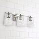 Burke 3 Light 24 inch Polished Nickel Vanity Light Wall Light