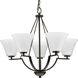 Bravo 5 Light 27 inch Antique Bronze Chandelier Ceiling Light