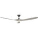 Maverick 70 inch Aged Pewter with Light Grey Weathered Oak Blades Ceiling Fan