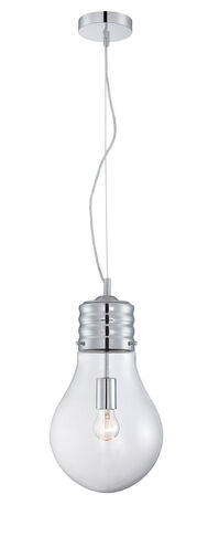 Bubba 1 Light 10 inch Chrome Pendant Ceiling Light