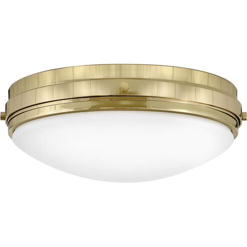 Oliver 3 Light 15.75 inch Bright Brass Indoor Flush Mount Ceiling Light