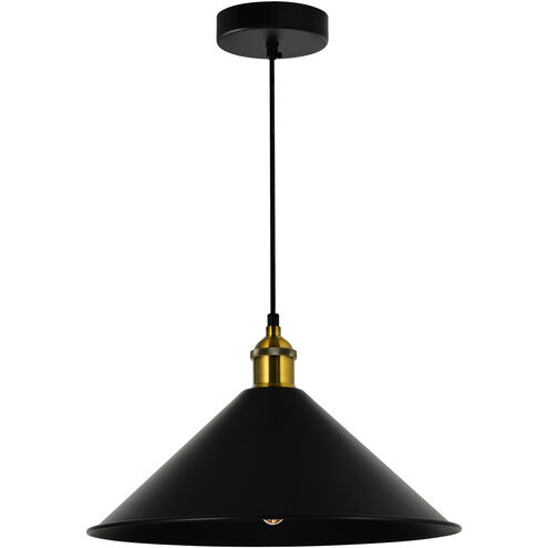 Brave 1 Light 14 inch Black Mini Pendant Ceiling Light