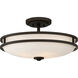 Cadet 4 Light 19.25 inch Old Bronze Semi-Flush Mount Ceiling Light