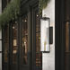 Cara 1 Light 27.5 inch Legacy Brass and Dark Matte Black Outdoor Wall Sconce