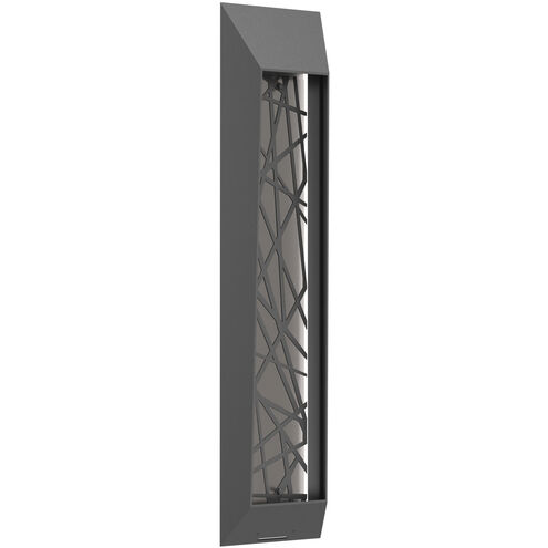 Nightfall LED 36.4 inch Argento Grey with Euclid Motif Outdoor Sconce, Medium