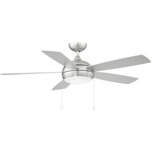 WAC Lighting Disc II 52 inch Brushed Nickel Ceiling Fan, Limited Fan F-033L-BN - Open Box