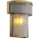 Andromeda 1 Light 8.07 inch Antique Brass and Smoke Glass Wall Lamp Wall Light