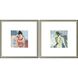 Figurative Collection Traditional Step Profile Wood With Distressed Silver Leaf Framed Art