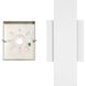 Jacks LED 15 inch Textured White Exterior Wall Sconce