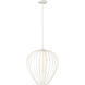 Savanti 1 Light 18 inch Textured White Pendant Ceiling Light