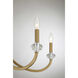 Bergdorf 12 Light 49.5 inch Warm Brass Chandelier Ceiling Light