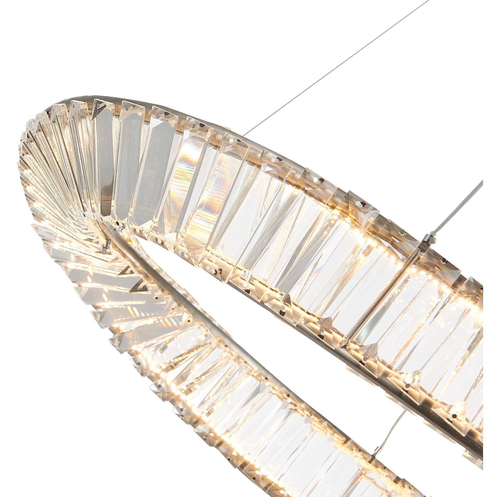 Stella 23.75 inch Satin Nickel Pendant Ceiling Light