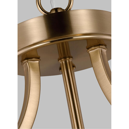 Geary 2 Light 13.88 inch Satin Brass Convertible Pendant Semi-Flush Ceiling Light, Small