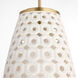 Varro Aged Brass Pendant Ceiling Light