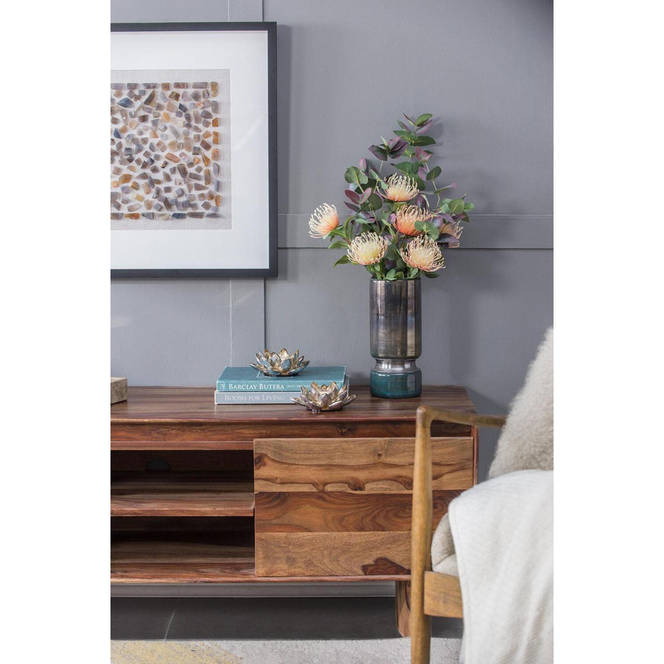 Lotus 5.9 X 2.2 inch Candleholder