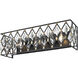 Windsor 3 Light 23.75 inch Carbon and Havana Gold Bath Vanity Light Wall Light
