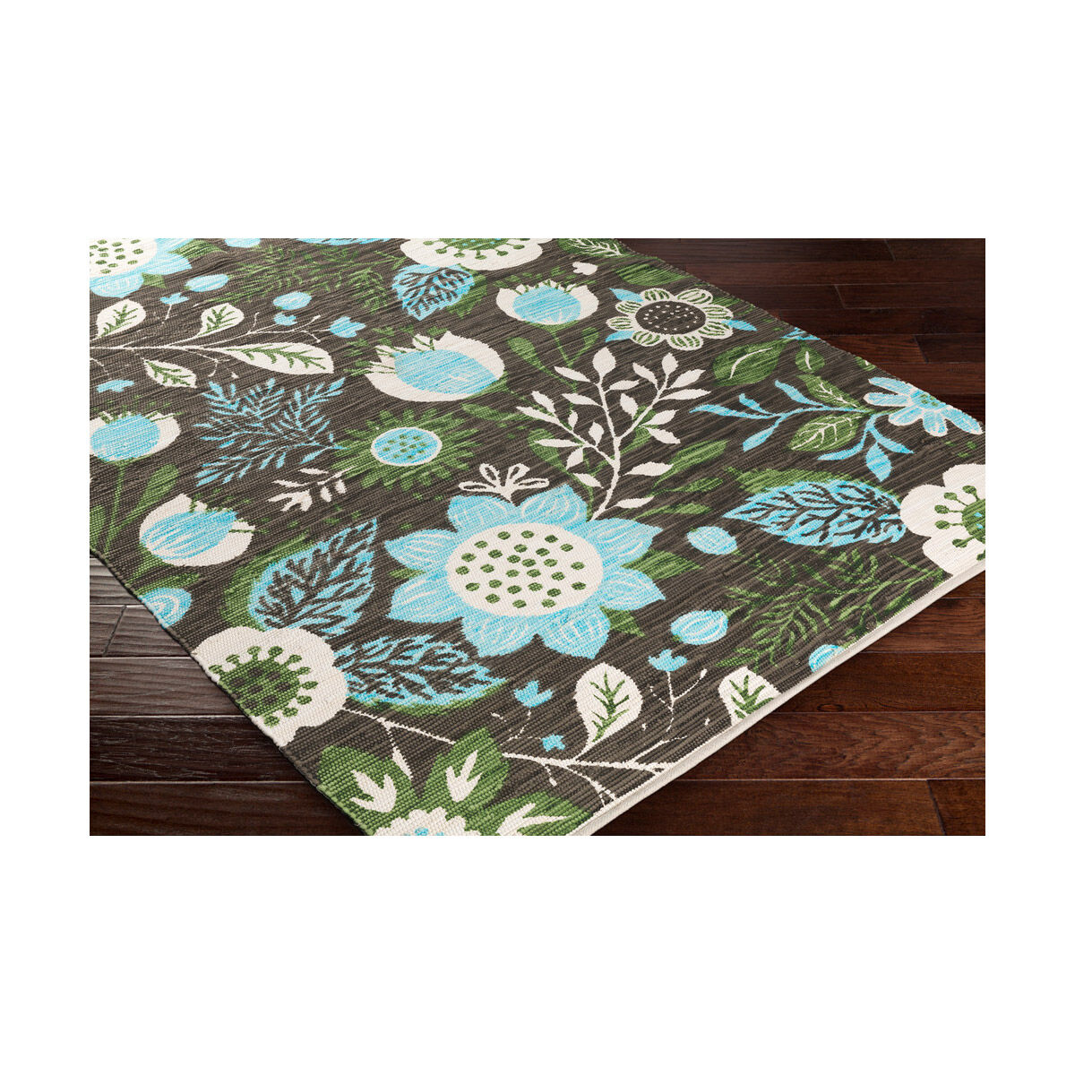 Elaine 132 X 96 inch Dark Brown Indoor Area Rug, Rectangle