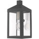 Nyack 1 Light 11 inch Scandinavian Gray Outdoor Wall Lantern