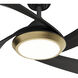 Vespucci 52 inch Matte Black Outdoor Ceiling Fan
