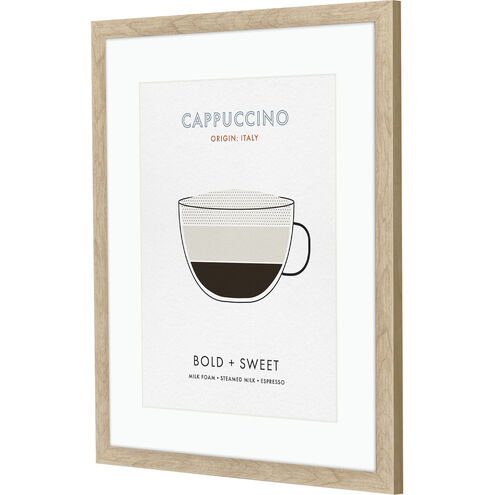 Cappuccino / Cold Brew / Flat White / Mocha Beige and Blue and Brown and Black Framed Art