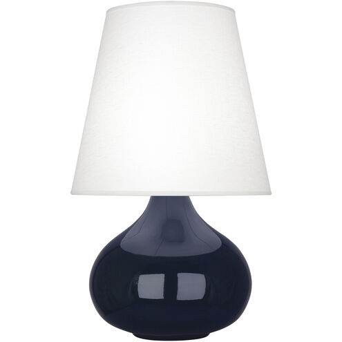 June 23.5 inch 150.00 watt Midnight Blue Accent Lamp Portable Light in Oyster Linen