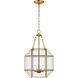 Suzanne Kasler Morrison 3 Light 13.5 inch Satin Brass Pendant Ceiling Light