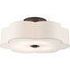 Solstice 6 Light 28 inch English Bronze Semi Flush Ceiling Light