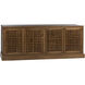 Genti 79 X 20 inch Dark Walnut Sideboard, 4 Door