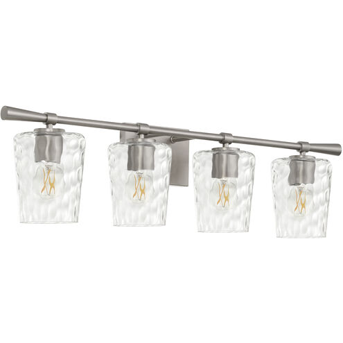 Goodwin 4 Light 32.88 inch Satin Nickel Vanity Light Wall Light