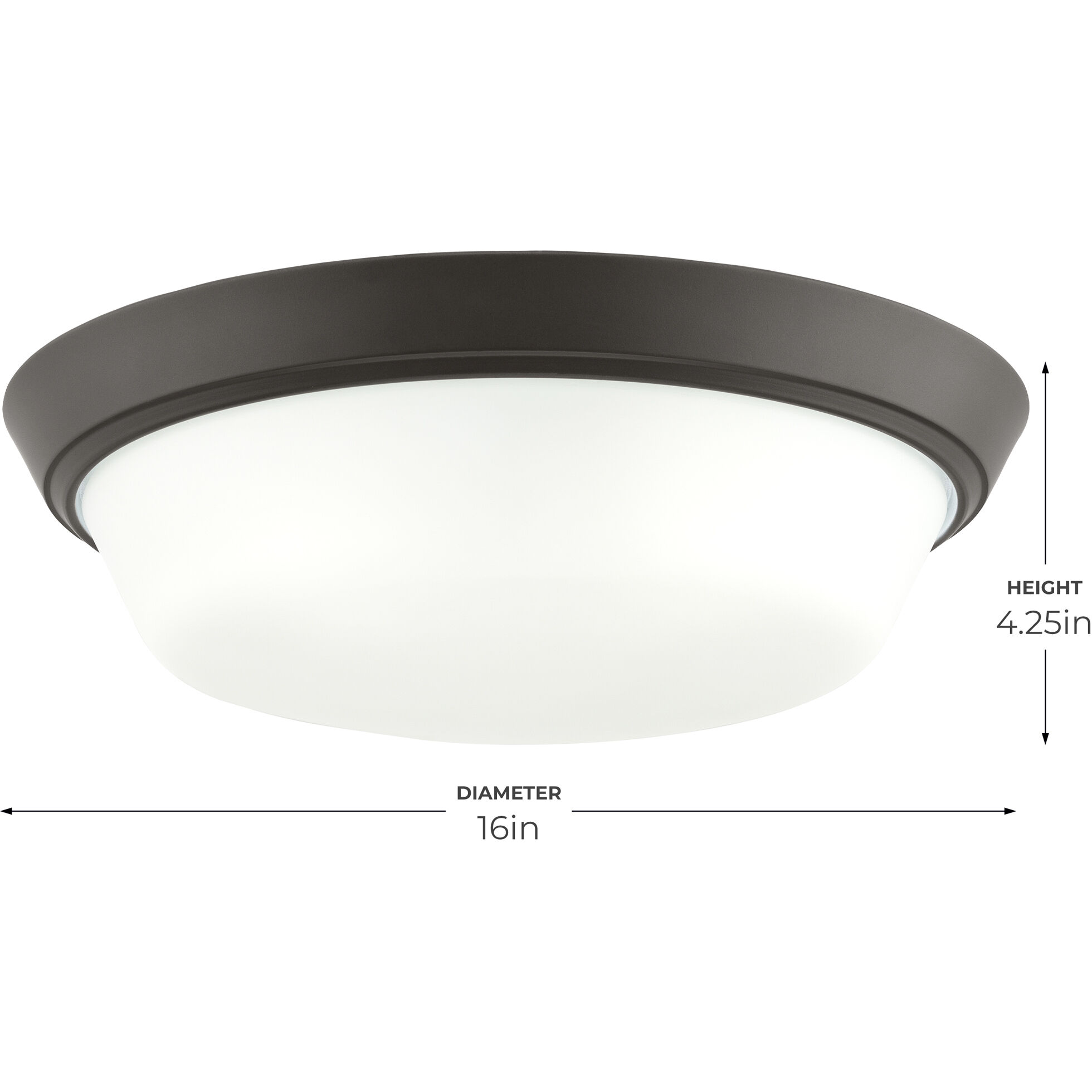 Edessa 3 Light 16 inch Antique Bronze Flush Mount Ceiling Light