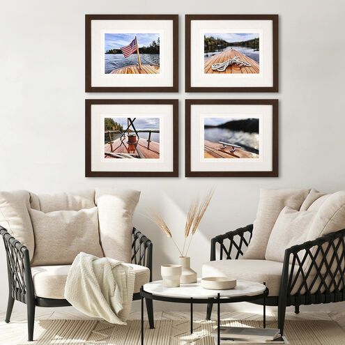 Waterside Brown and Blue and Multi Framed Art