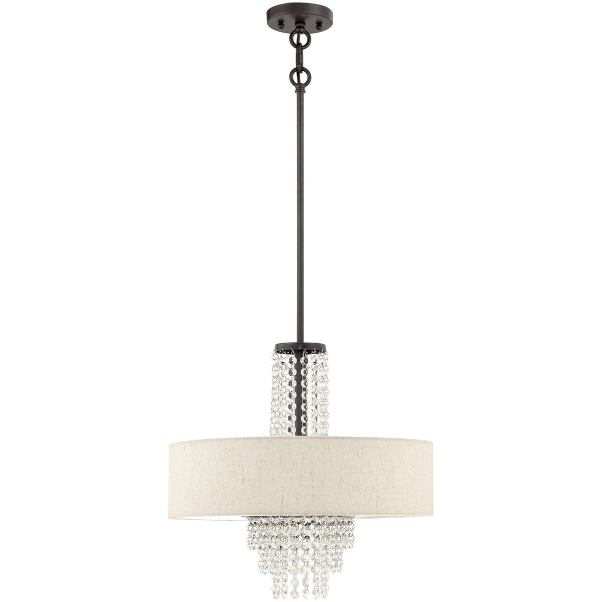 Carlisle 4 Light 18 inch English Bronze Pendant Chandelier Ceiling Light