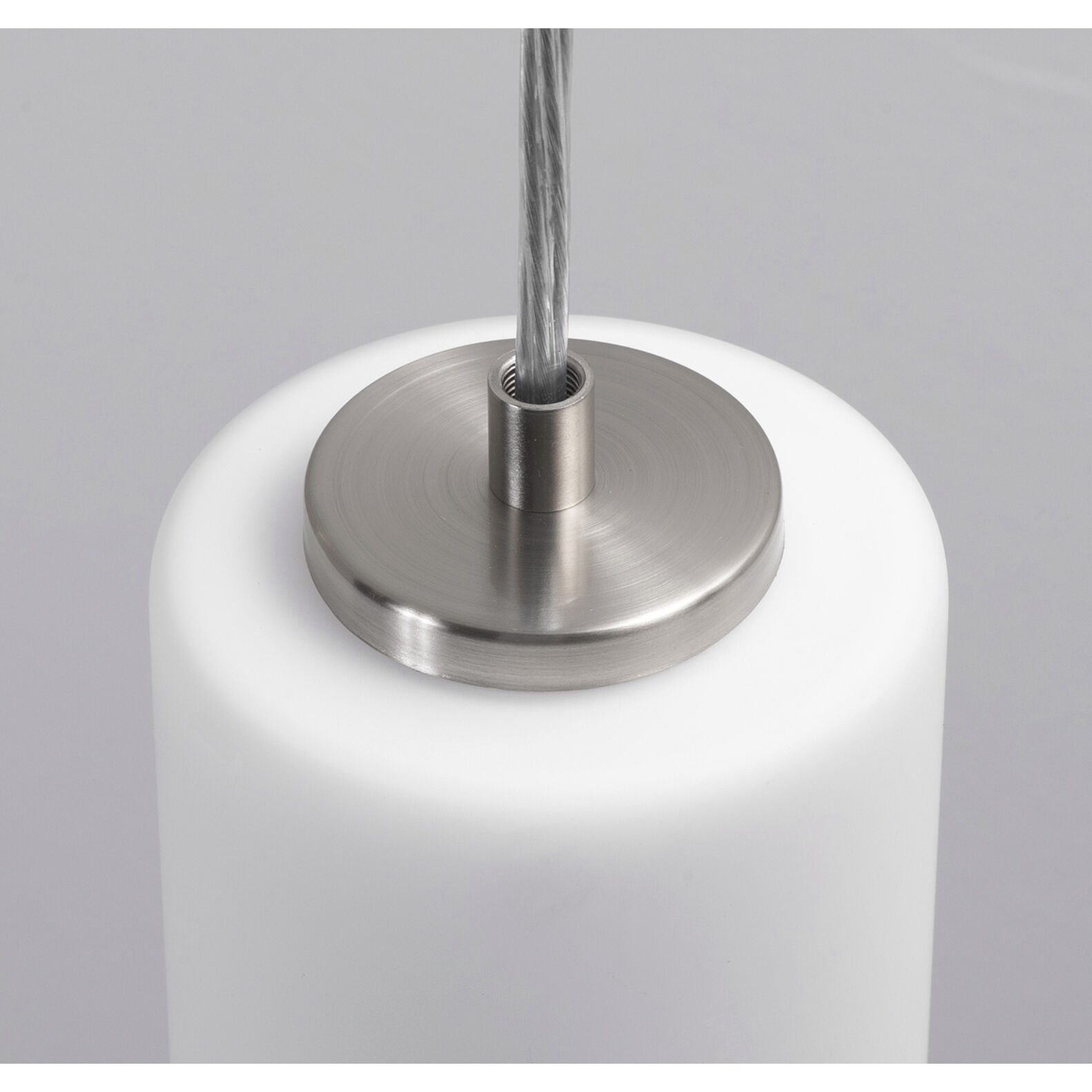 Leo LED 4 inch Satin Nickel Pendant Ceiling Light