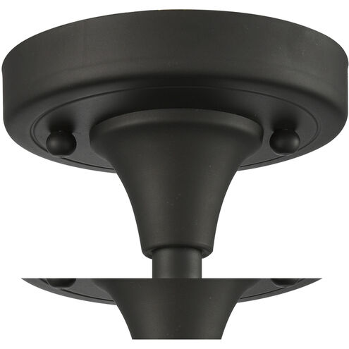 Ballston X-Large Bell 1 Light 8 inch Oil Rubbed Bronze Semi-Flush Mount Ceiling Light in Seedy Glass, Ballston