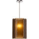 Textured Glass 1 Light 12.4 inch Novel Brass Pendant Ceiling Light in Bronze Granite, E26 Incandescent, Oversized