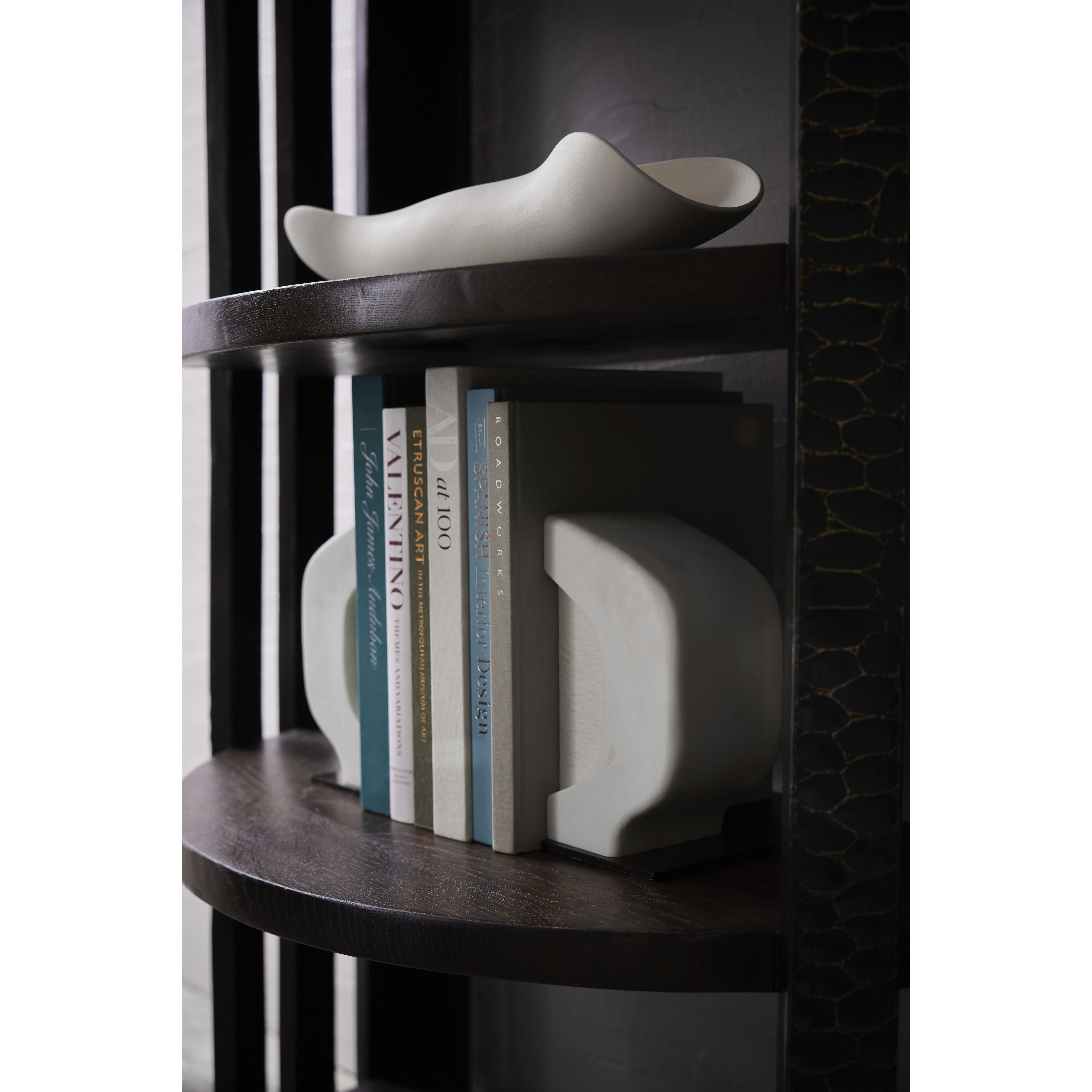 Saffron 5 inch Ivory Bookends, Set of 2