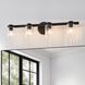 Bedminster 4 Light 30.5 inch Matte Black Vanity Light Wall Light