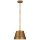 Maddox 1 Light 12 inch Rubbed Brass Pendant Ceiling Light