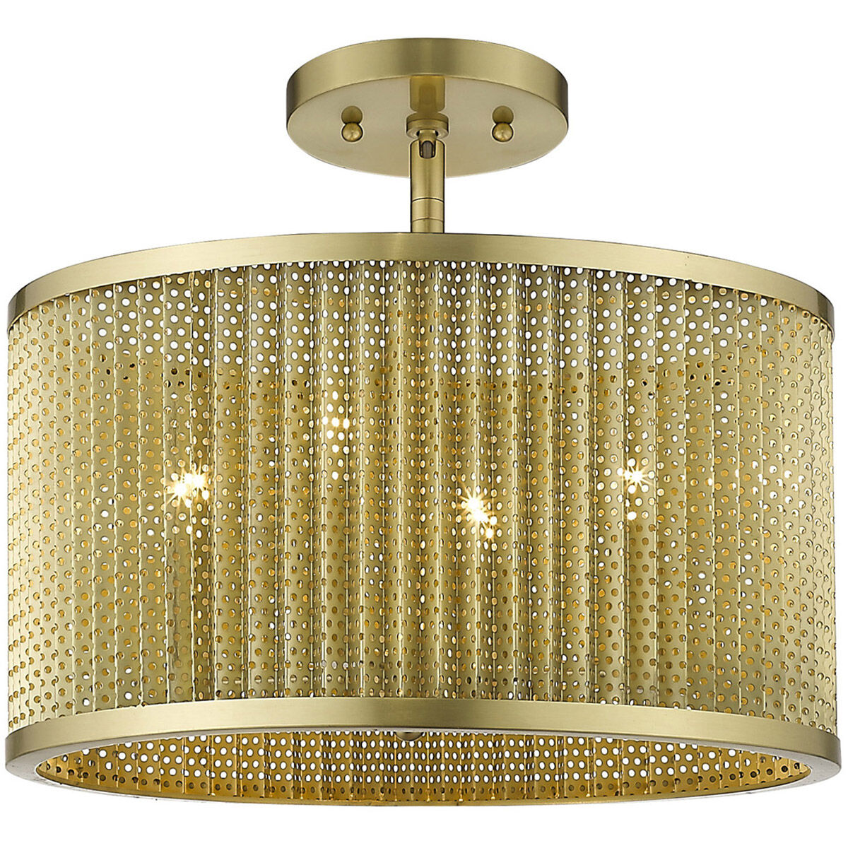 Basetti 4 Light 15 inch Gold Convertible Pendant Ceiling Light