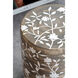 Anita 18 inch Brown/White Stool