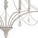 French Parlor 9 Light 38 inch Vintage White with Clear Chandelier Ceiling Light