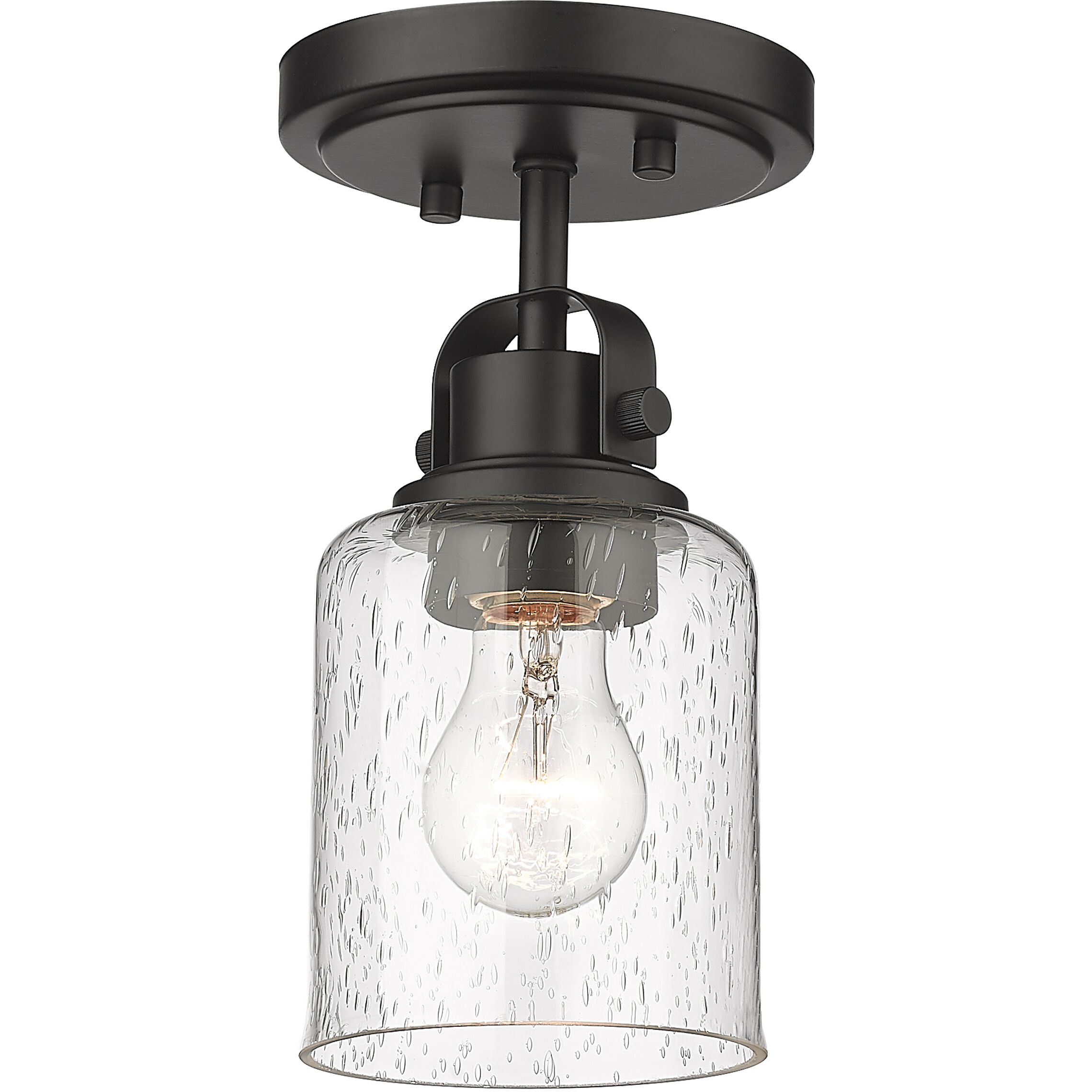 Kinsley 1 Light 5.25 inch Matte Black Flush Mount Ceiling Light