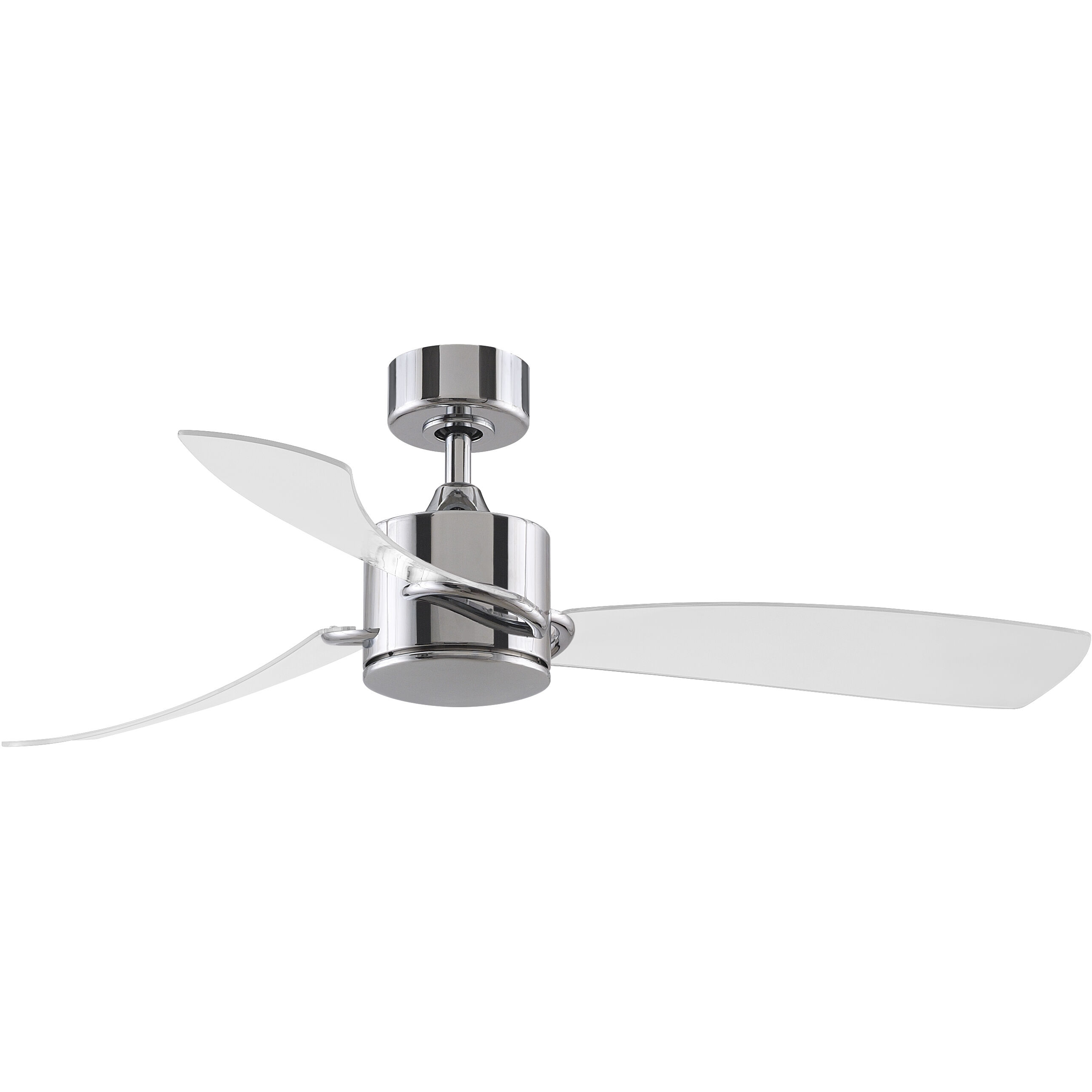 SculptAire 52 inch Chrome with Clear Blades Fan-Uni