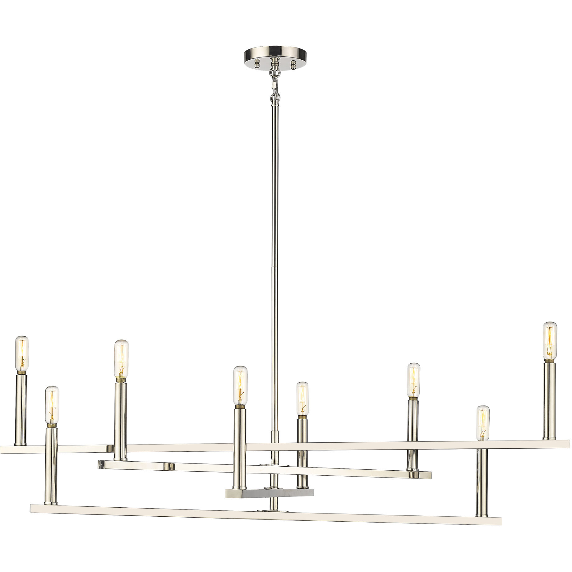 Hale 8 Light 42 inch Polished Nickel Chandelier Ceiling Light